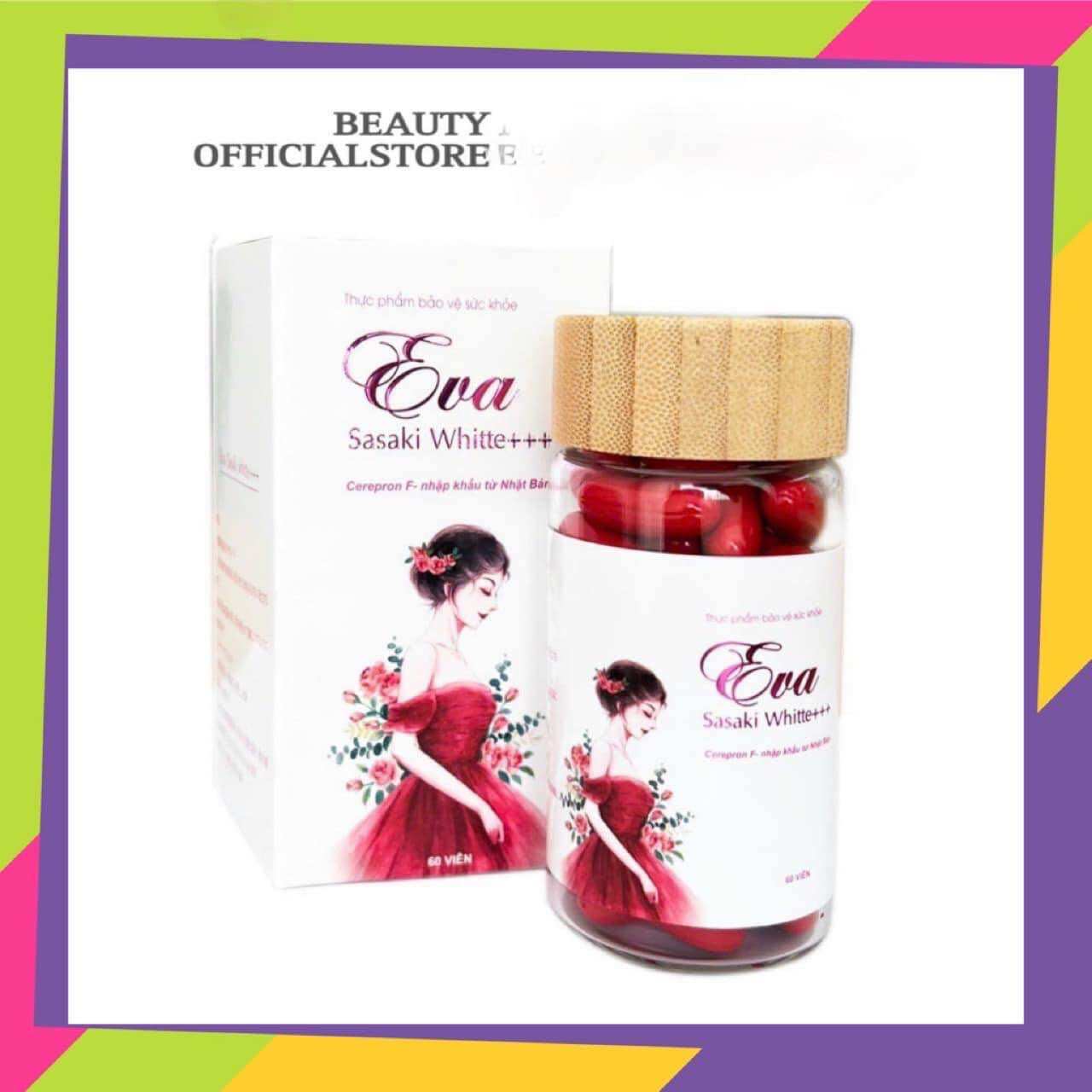 Eva Sasaki white chính hãng - Viên Uống trắng da, chống nắng toàn thân