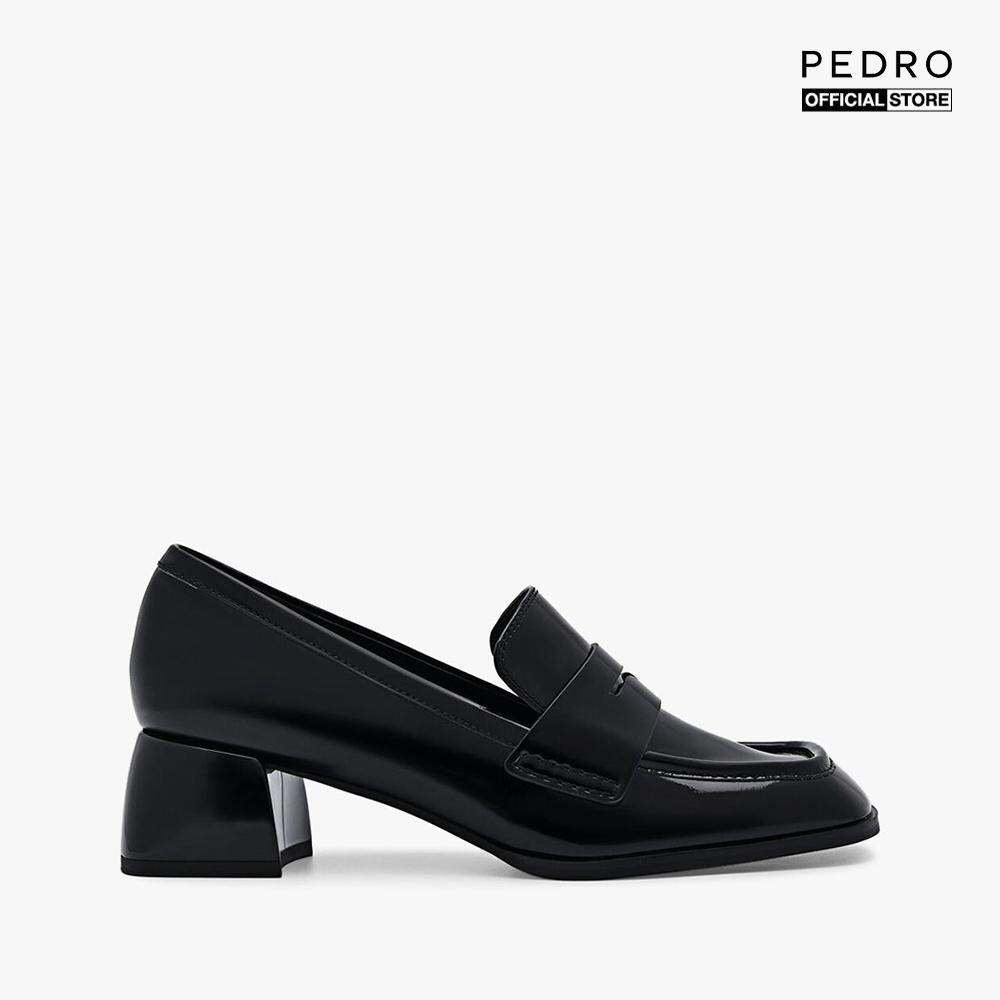 PEDRO - Giày lười nữ đế cao mũi vuông Maggie Leather PW1-26740012-01
