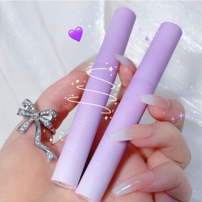 Set 5 Son Kem Vongee Vỏ Tím Mịn mượt siêu xinh