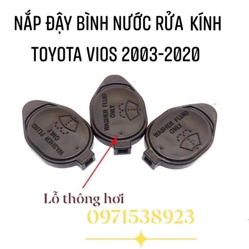 nắp đậy bình nước rửa kính xịn chính hãng toyota vios yaris mã 8538628040 8531626030 8531616070