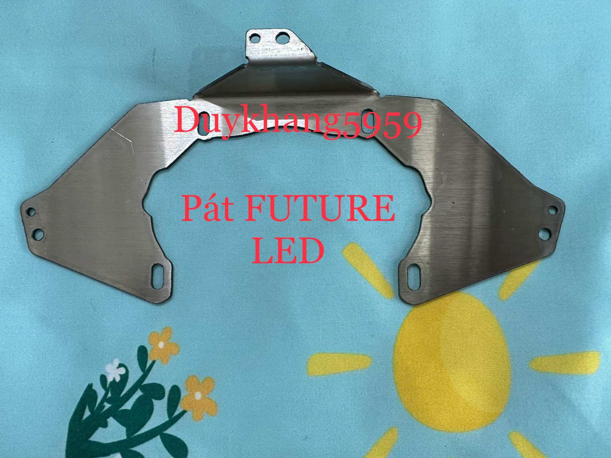 Pát inox độ bi cầu dành cho xe future led