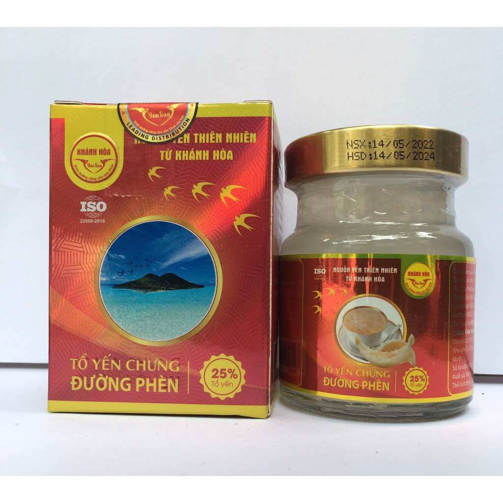Khánh Hoà Yến Sào Đường Phèn ( Hộp 6 lọ )