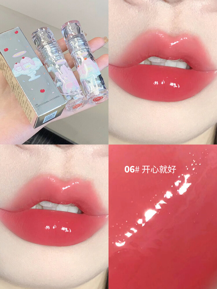 Son Môi Mờ Hiệu Flortte Lip Paint Mirror Water Gloss Lip Glaze Son Môi Không Dính Cốc Son Bóng Mờ Ch