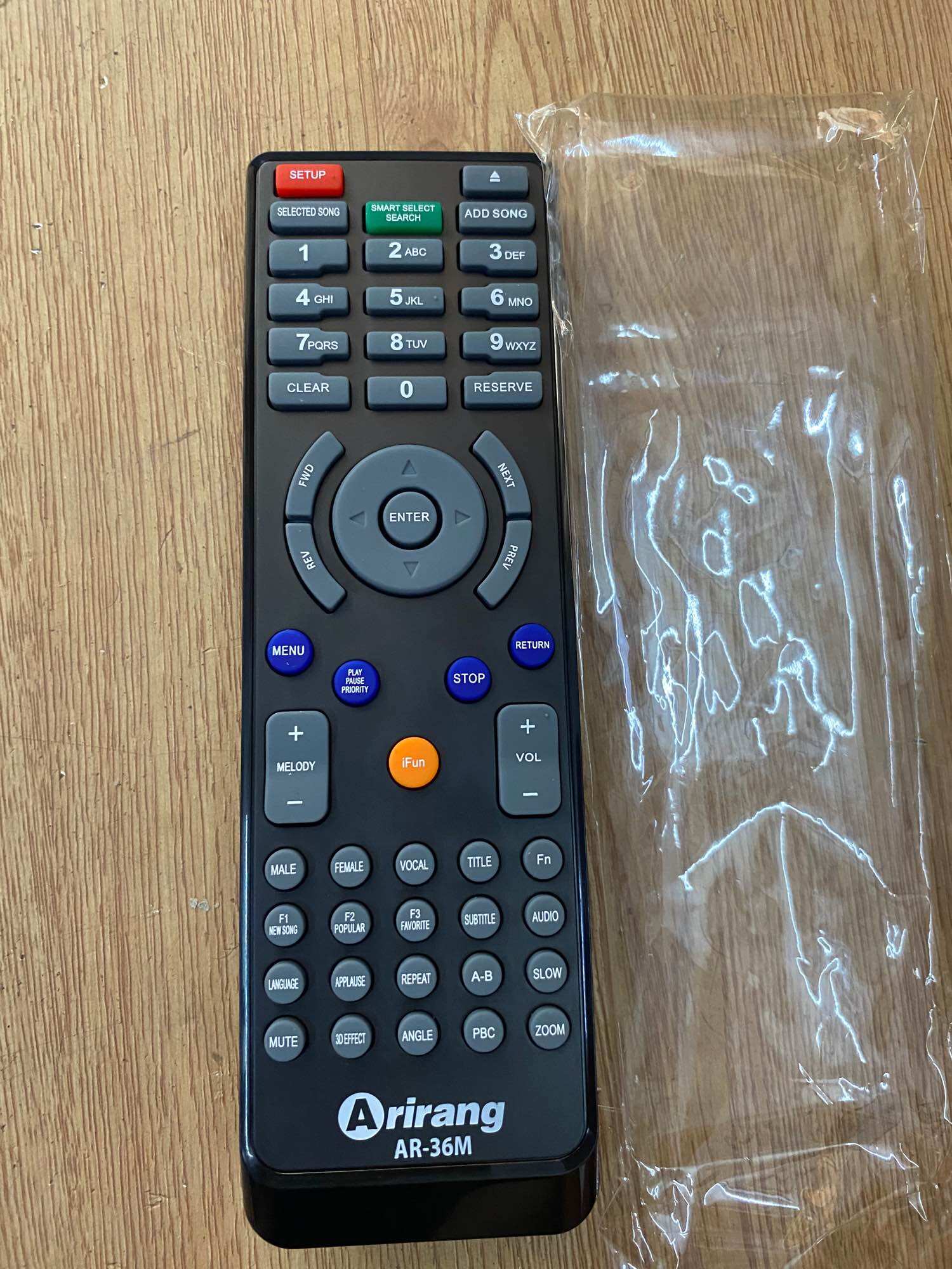 Remote, điều khiển từ xa, điều khiển đầu đĩa karaoke Arirang 909MD
