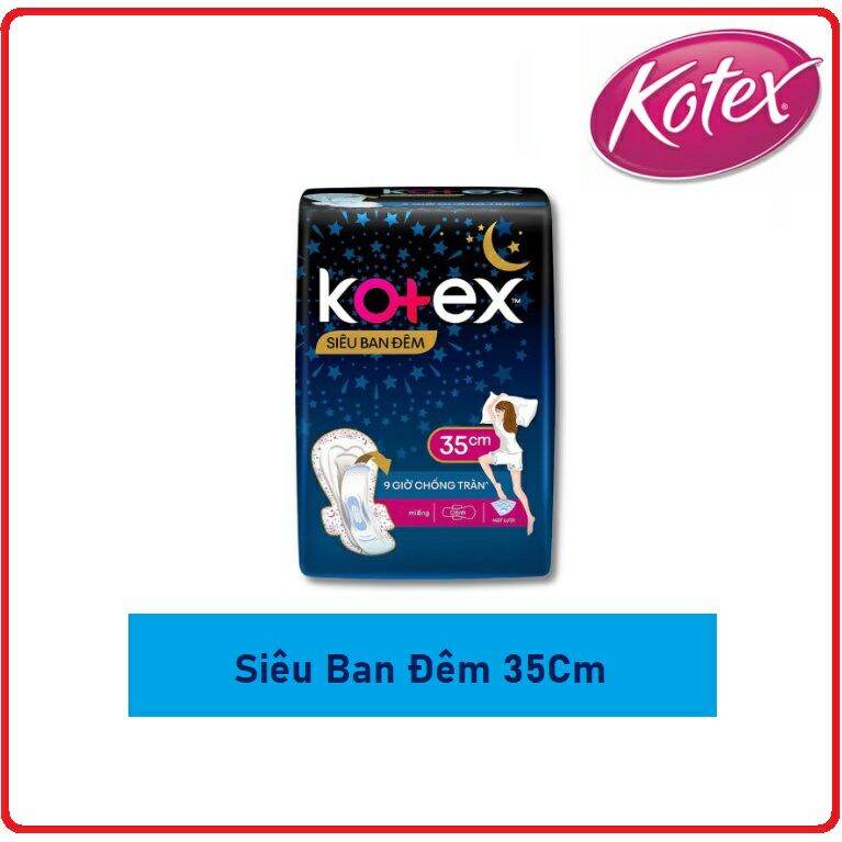 [HCM] BĂNG VỆ SINH KOTEX SIÊU THẤM ĐÊM 28CM - 35CM