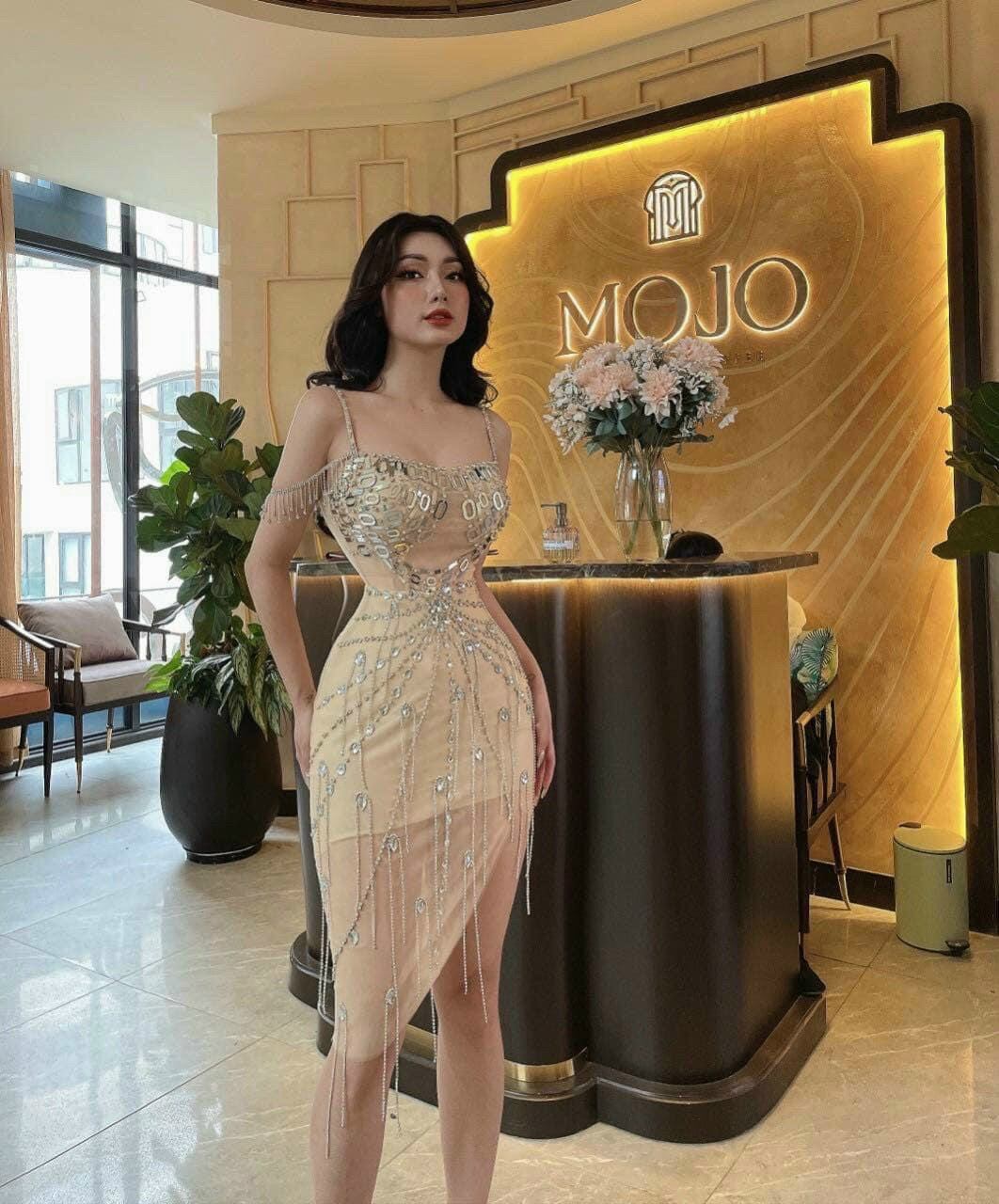 ĐẦM BODY ĐÍNH DÂY ĐÁ CAO CẤP