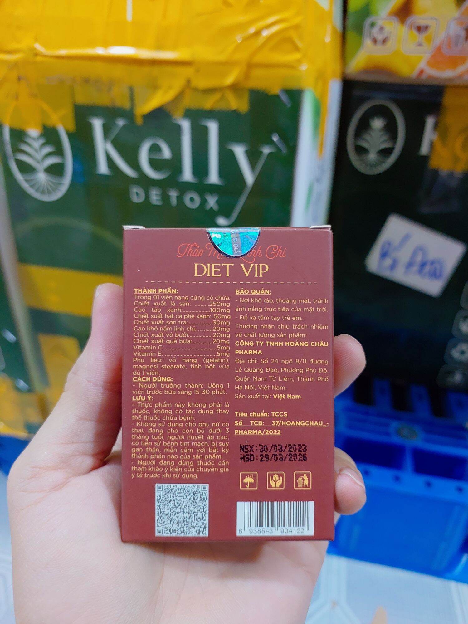 VIÊN GIẢM CÂN LINH CHI DIET VIP KELLY