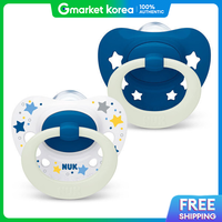NUK | Núm vú giả dạ quang Signature S3 (1836 tháng) màu Xanh không gian vỉ 2 cái