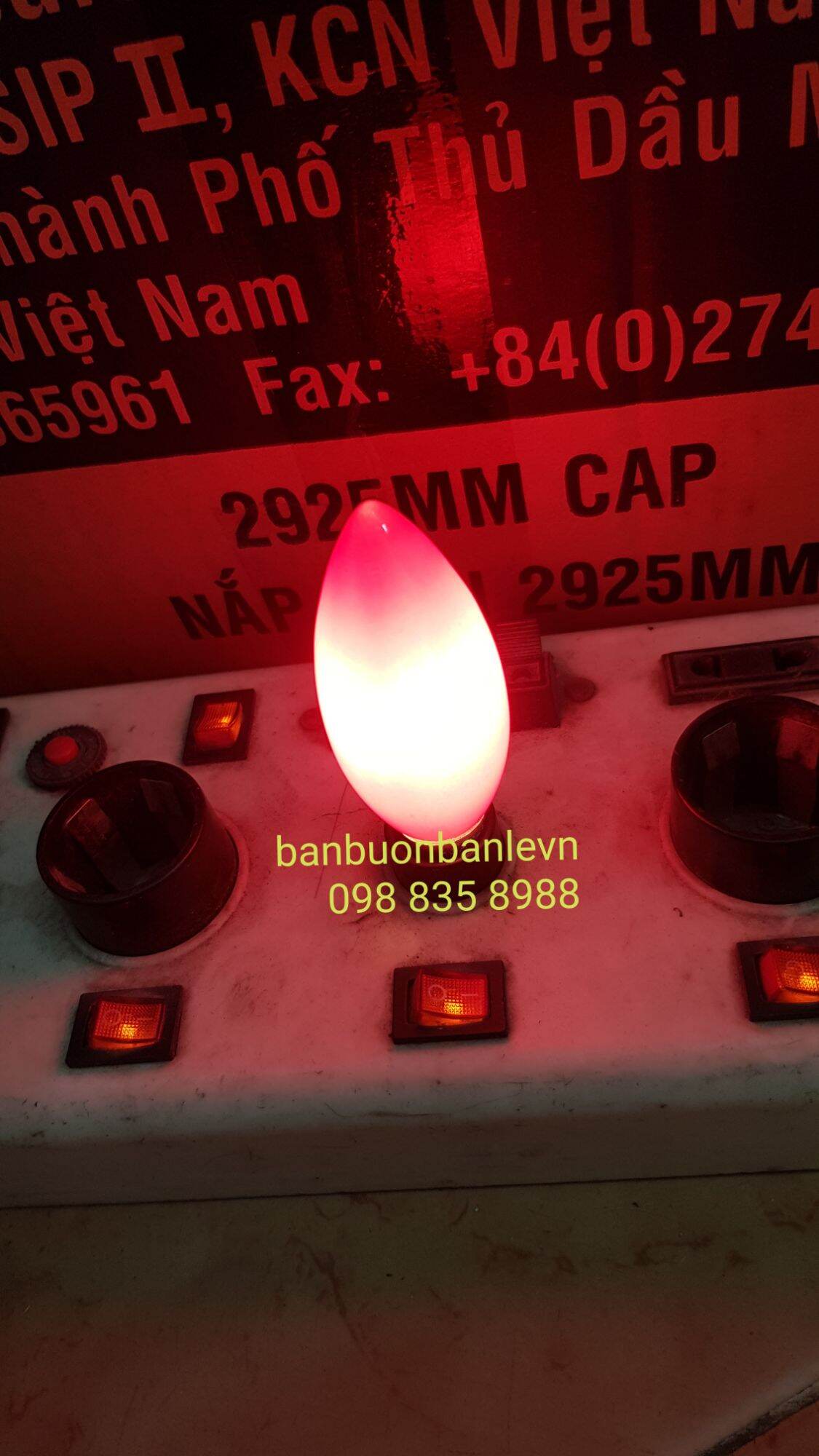 Bóng đèn LED nhót đỏ dây tóc  đui xoáy E14