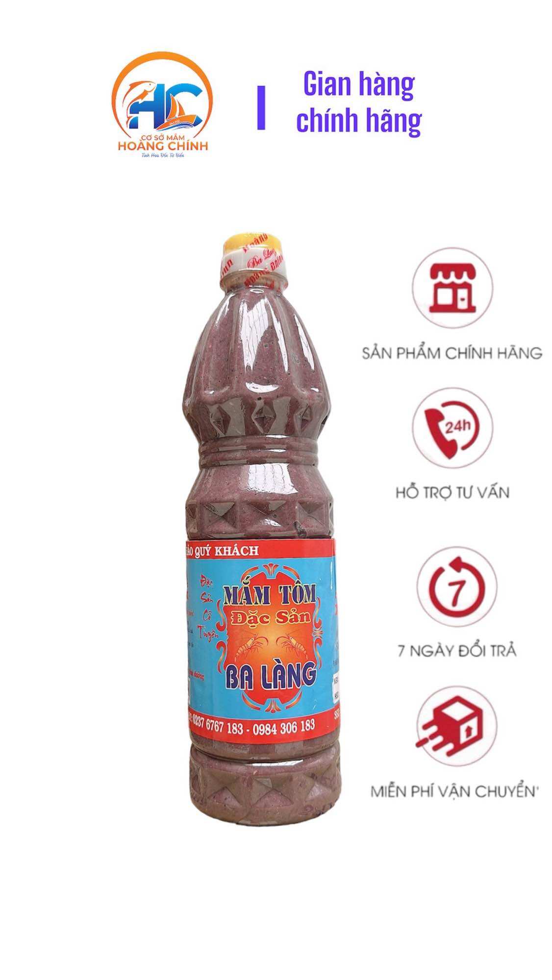 1 lít mắm tôm đặc biệt Thanh Hoá