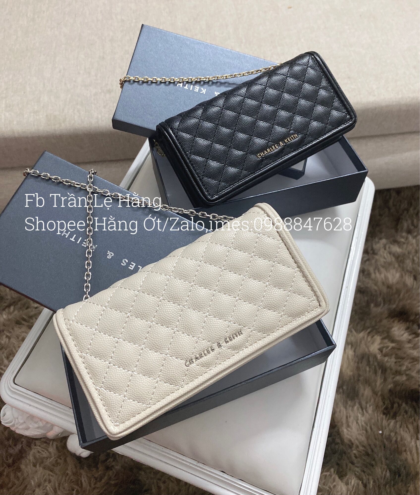 Túi chữ N da hạt size mini 16cm