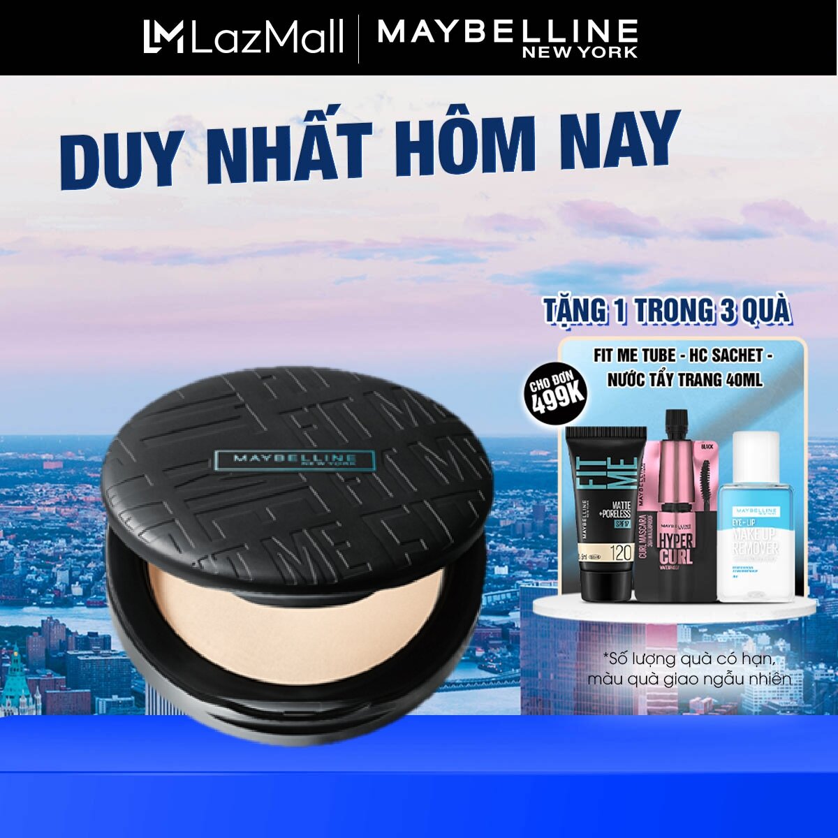 Phấn Phủ Kiềm Dầu Mịn Lì 16H, Che Phủ, Chống Nắng SPF32 PA+++ Maybelline New York Fit Me Compact 6g