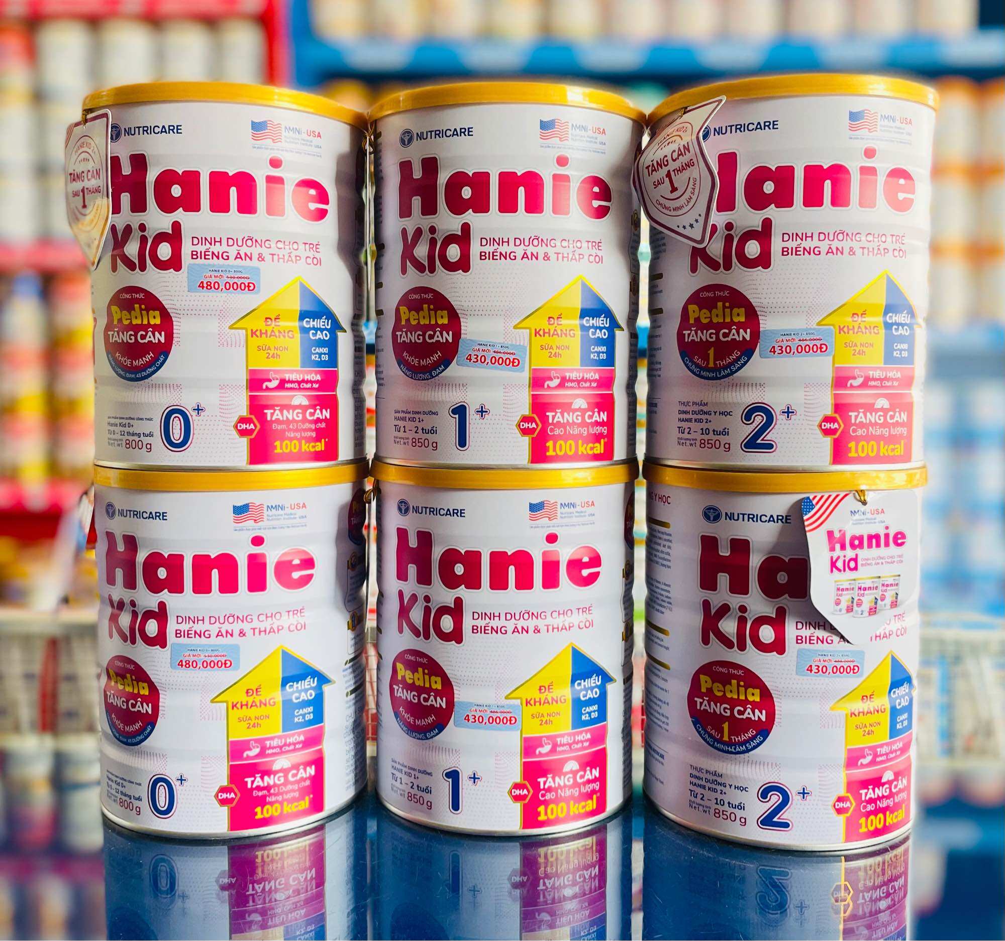[Combo 2 lon] Sữa bột Hanie kid 1+ 850g