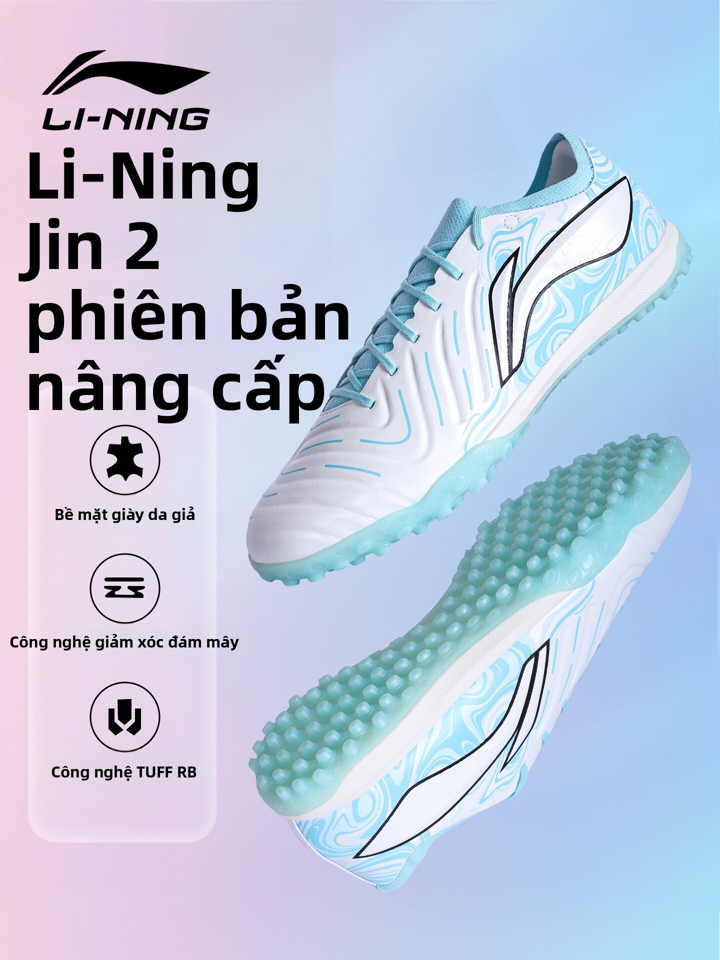 Li-Ning | Men Professional Training Football Shoes TF Studs Giá 1,522,000 Đồng*Miễn phí vận chuyển