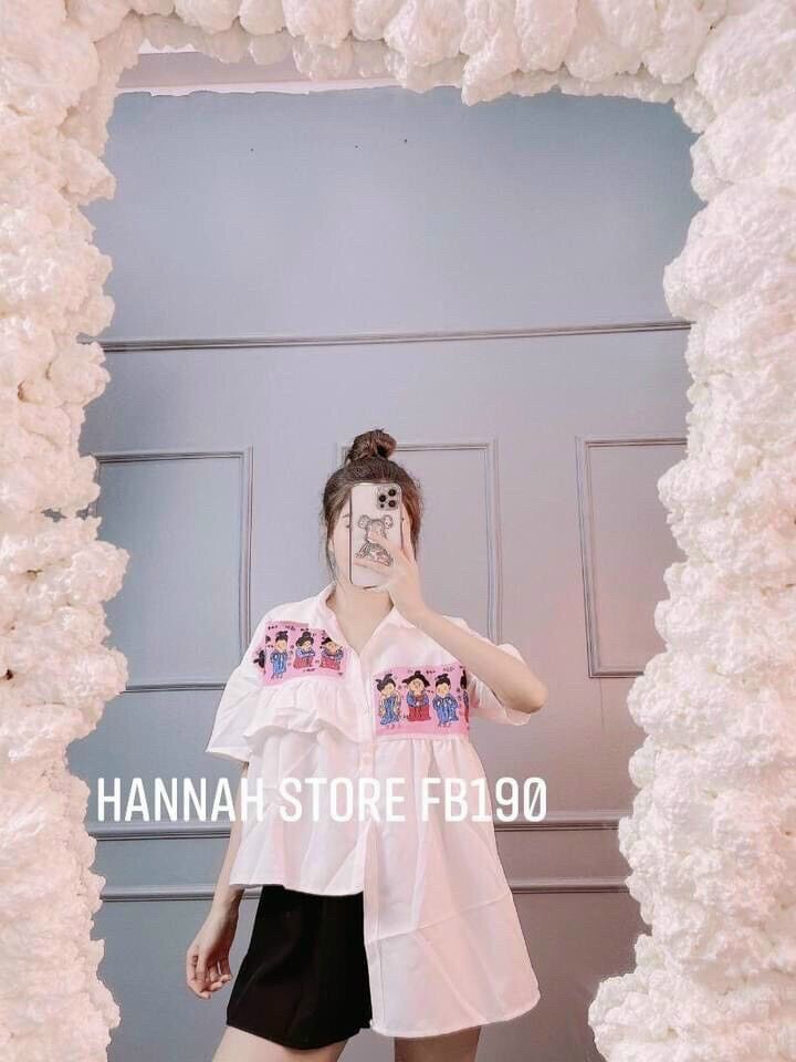 Set bộ đùi áo sơ mi lệch tà phối quần đùi lưng thun
