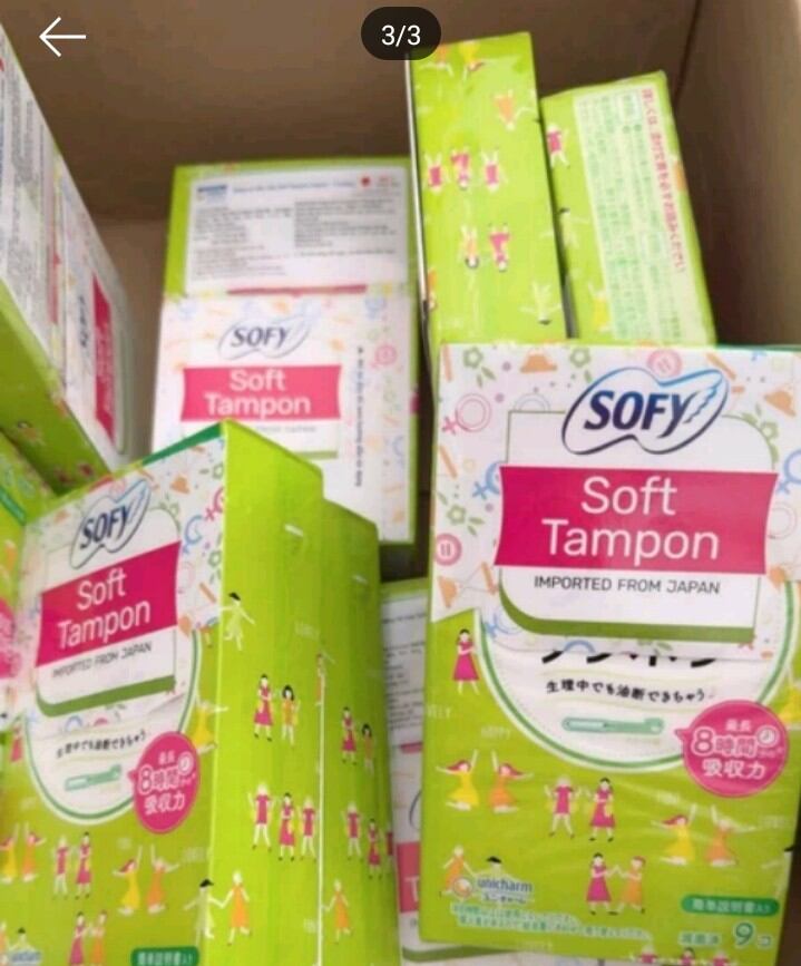 combo 3 Băng vệ sinh Tampon Nhật Bản (9 ống/hộp)