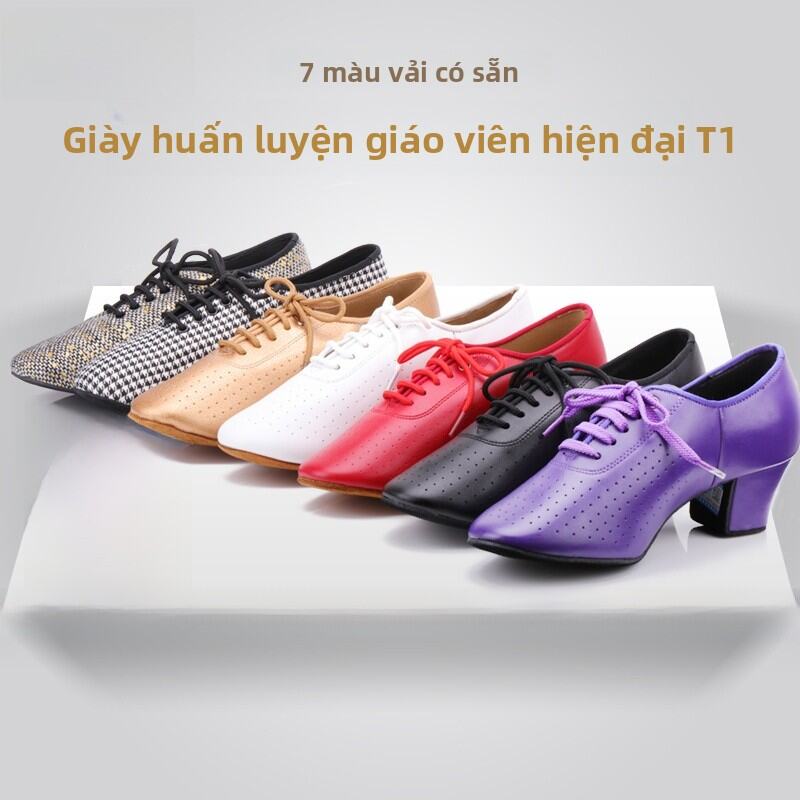 Giày Khiêu Vũ Đế Mềm Cao Gót Trung Bình Cho Phụ Nữ Giày Khiêu Vũ Hiện Đại Chuyên Nghiệp Giày Khiêu Vũ Quốc Gia Giày Khiêu Vũ Công Sở