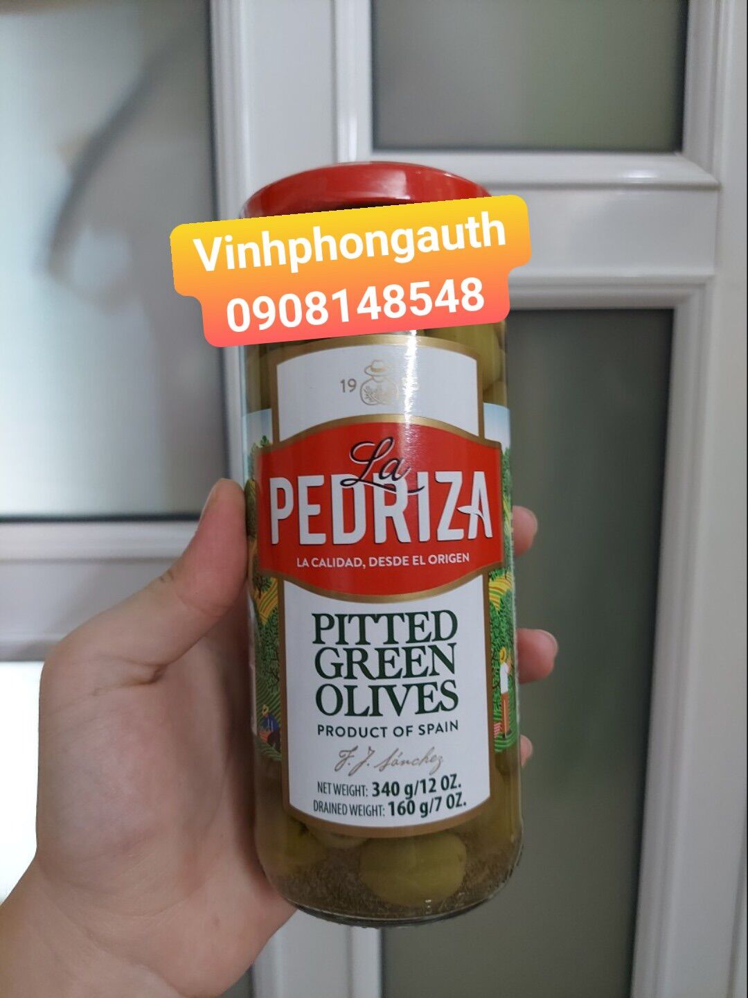 Quả oliu xanh tách hạt la pedriza 340g