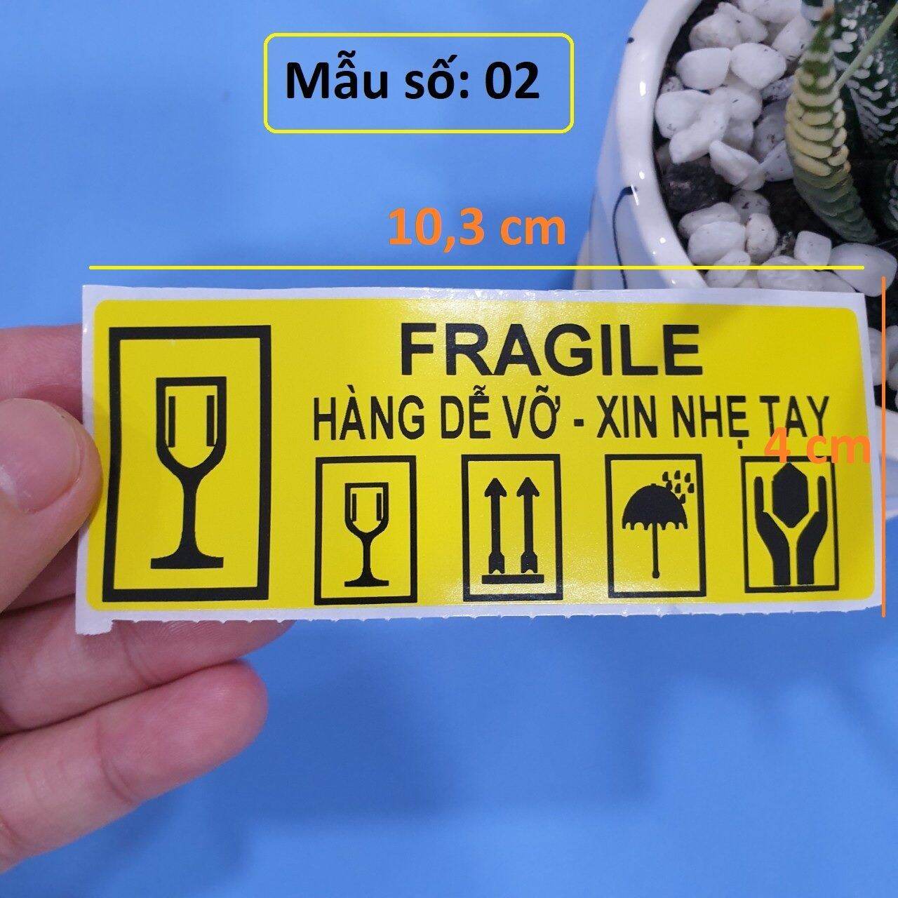 100 tem decal hàng dễ vỡ