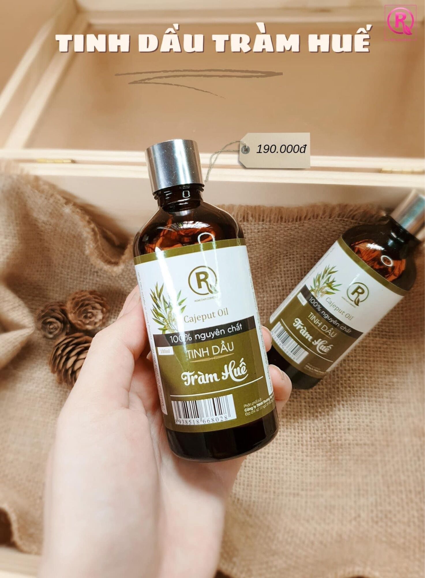Combo 5 lọ tinh dầu tràm giá sỉ