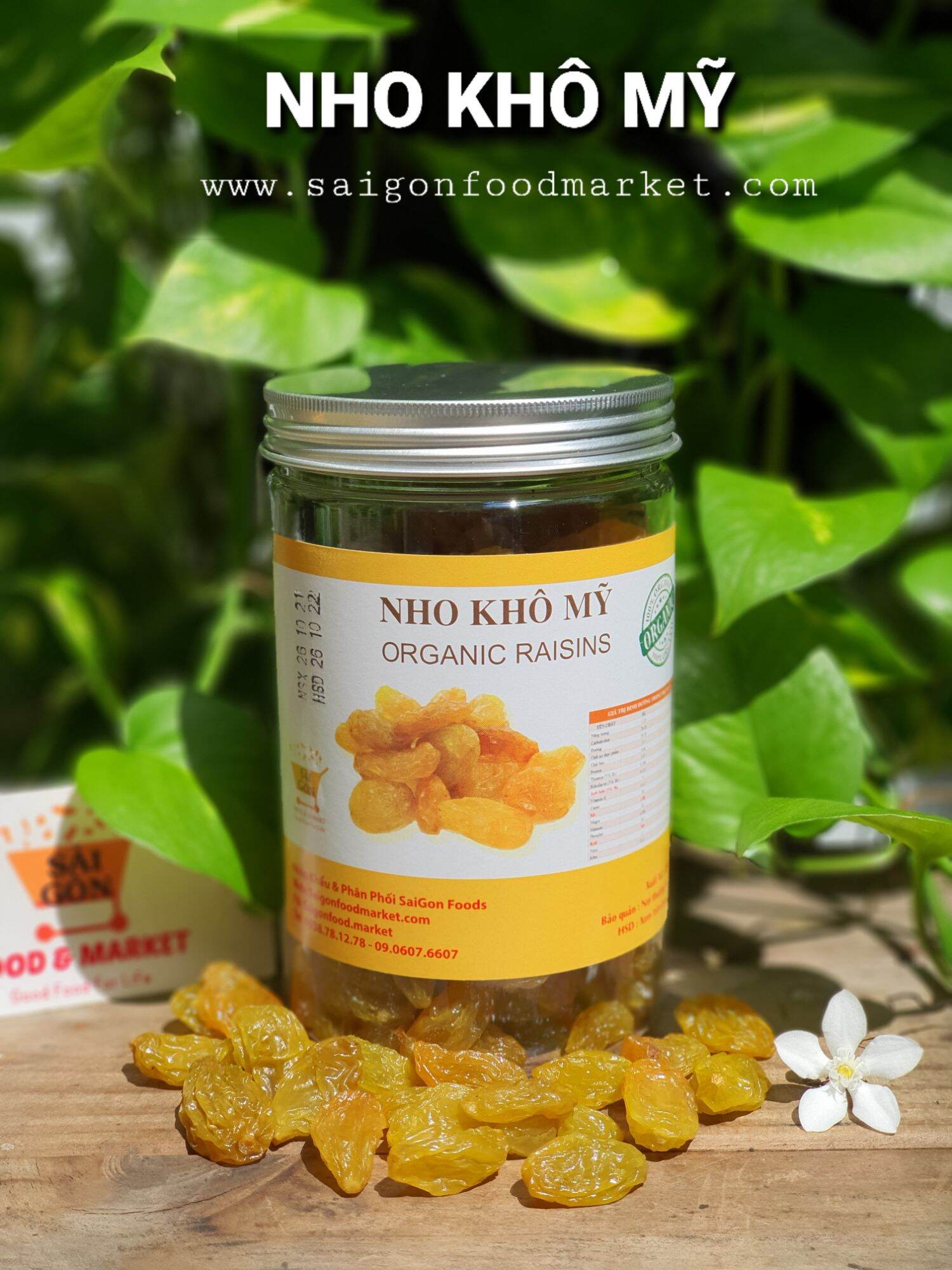 NHO MỸ SẤY KHÔ 500G