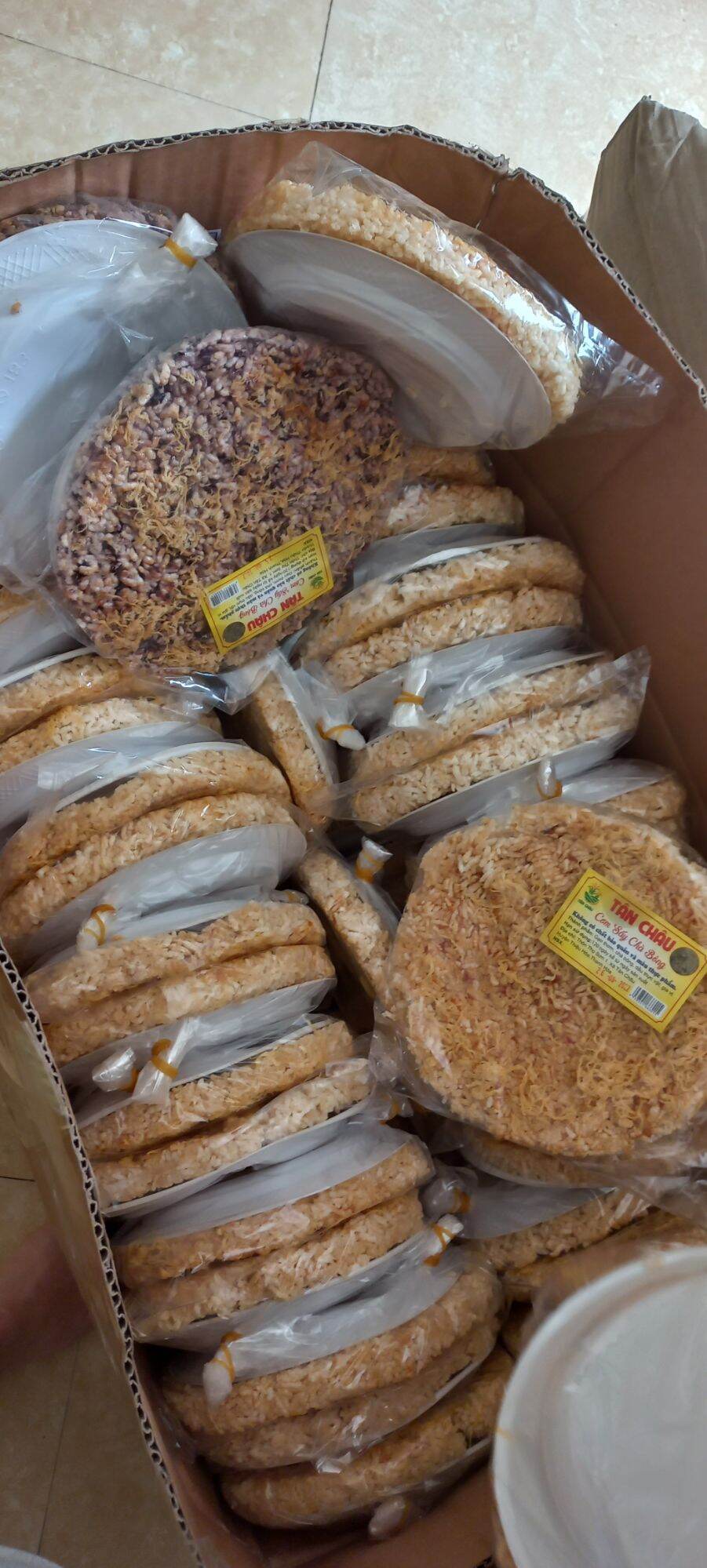 Combo 3 gói com cháy Tân Châu (gói 160g)