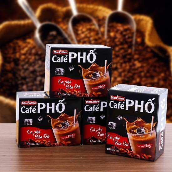 CÀ PHÊ PHỐ SỮA ĐÁ HỘP 240G (10 GÓI)