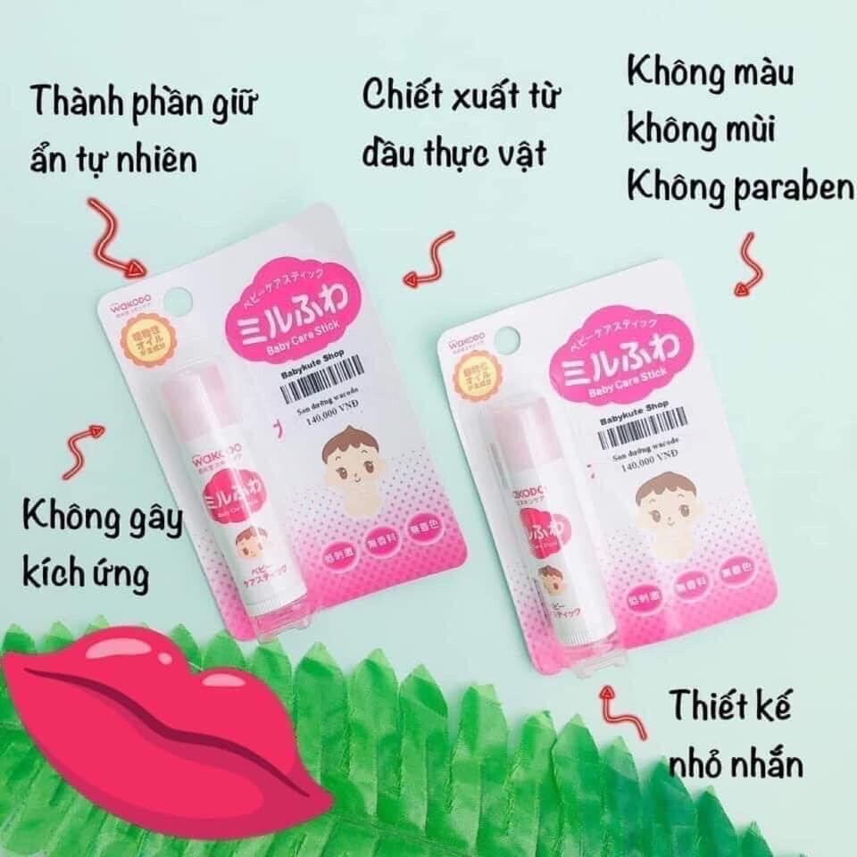 Son dưỡng môi WAKODO Nhật cho bé