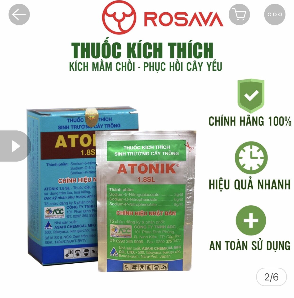 Antonic kích thích tăng trưởng, kích rễ cực mạnh, phân bón nảy chồi, bật mầm
