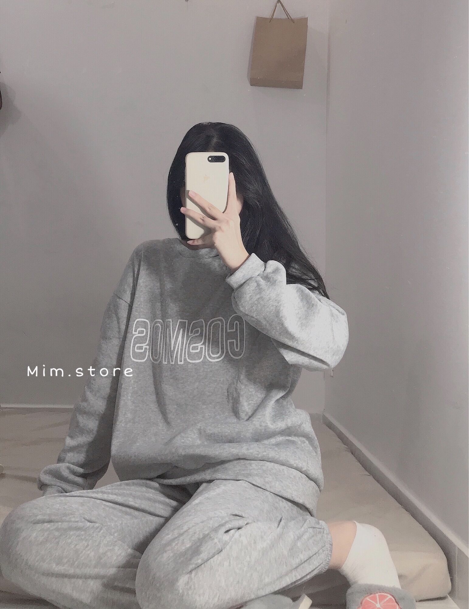 Set bộ nỉ bông 2 màu ấm áp