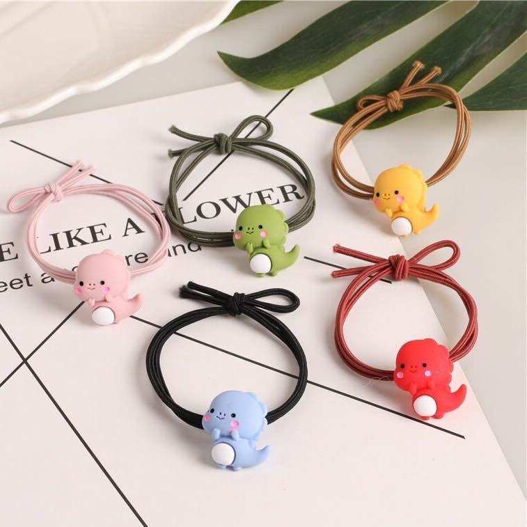 1 Dây buộc tóc khủng long màu ngẫu nhiên
