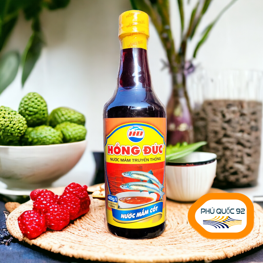 Nước Mắm Phú Quốc - chai 500ml 40 độ đạm