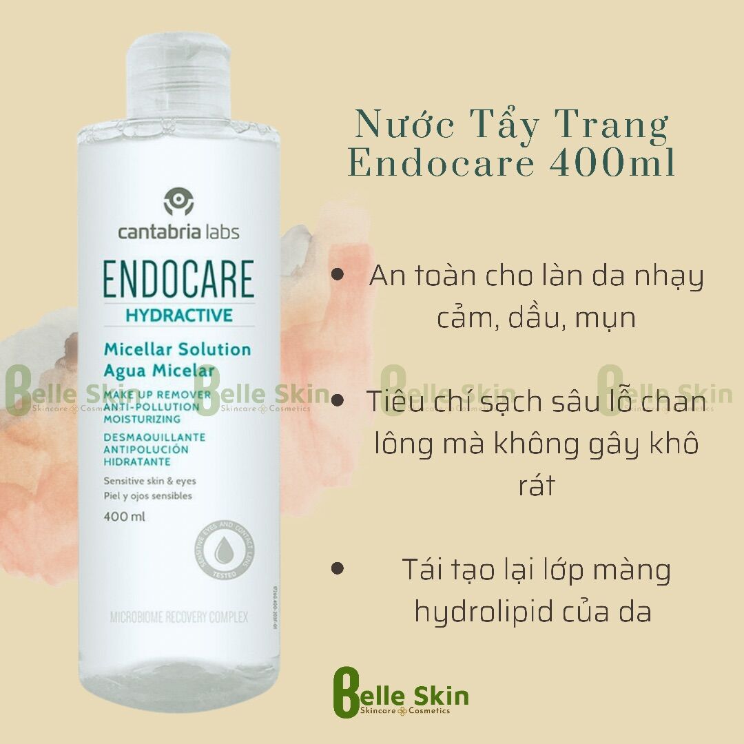 Nước tẩy trang Endocare 400ml - dịu nhẹ cho mọi loại da