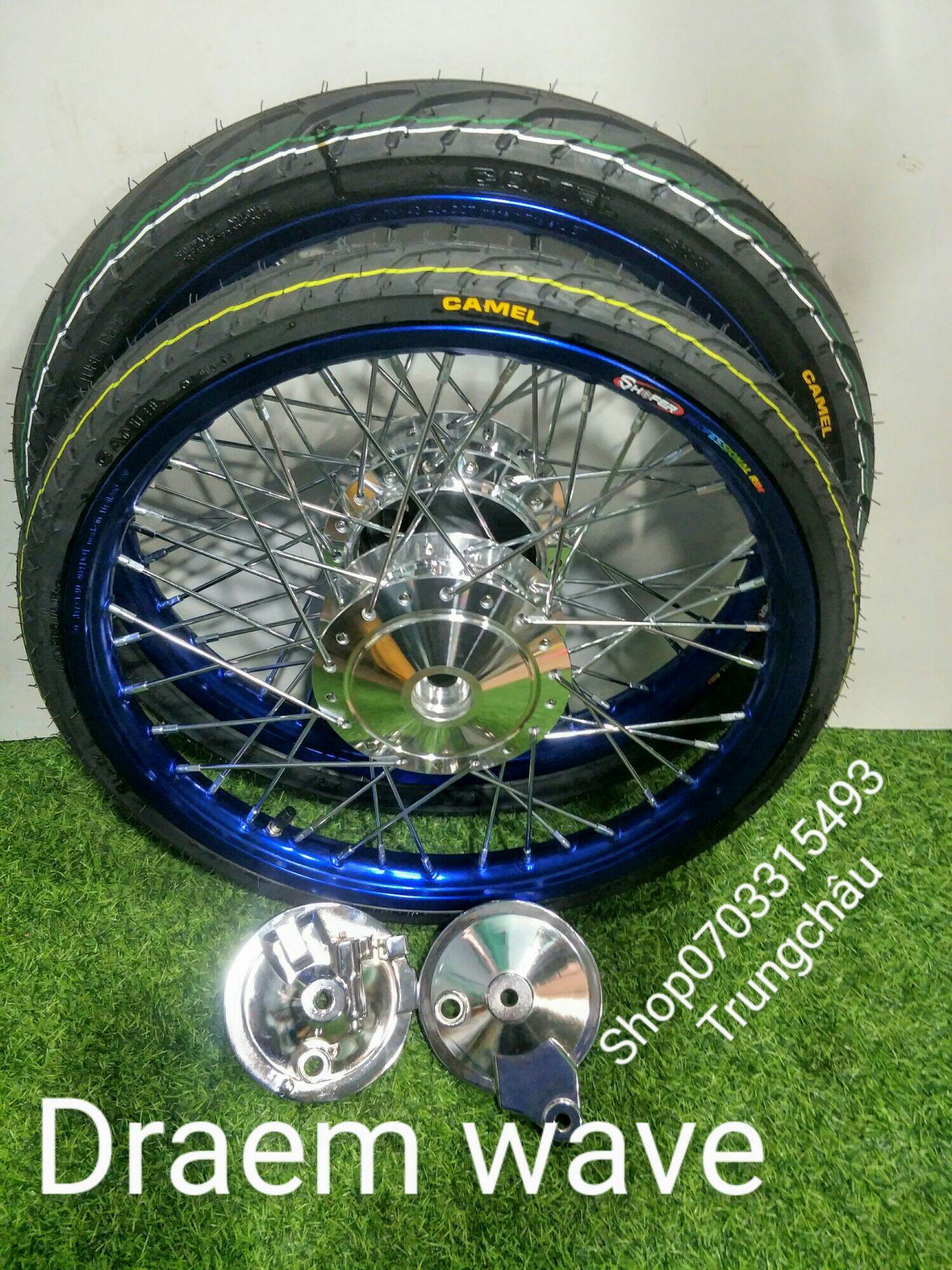 [HCM] CẶP BÁNH CĂM WAVE DREAM... THẮNG ĐÙM NIỀNG NHÔM THÁI 1.4 1.4 KÈM 2 MÁ ĐÙM BỌC FULL VỎ KIỂU CAMEL 45.50 HOẶC 50.60