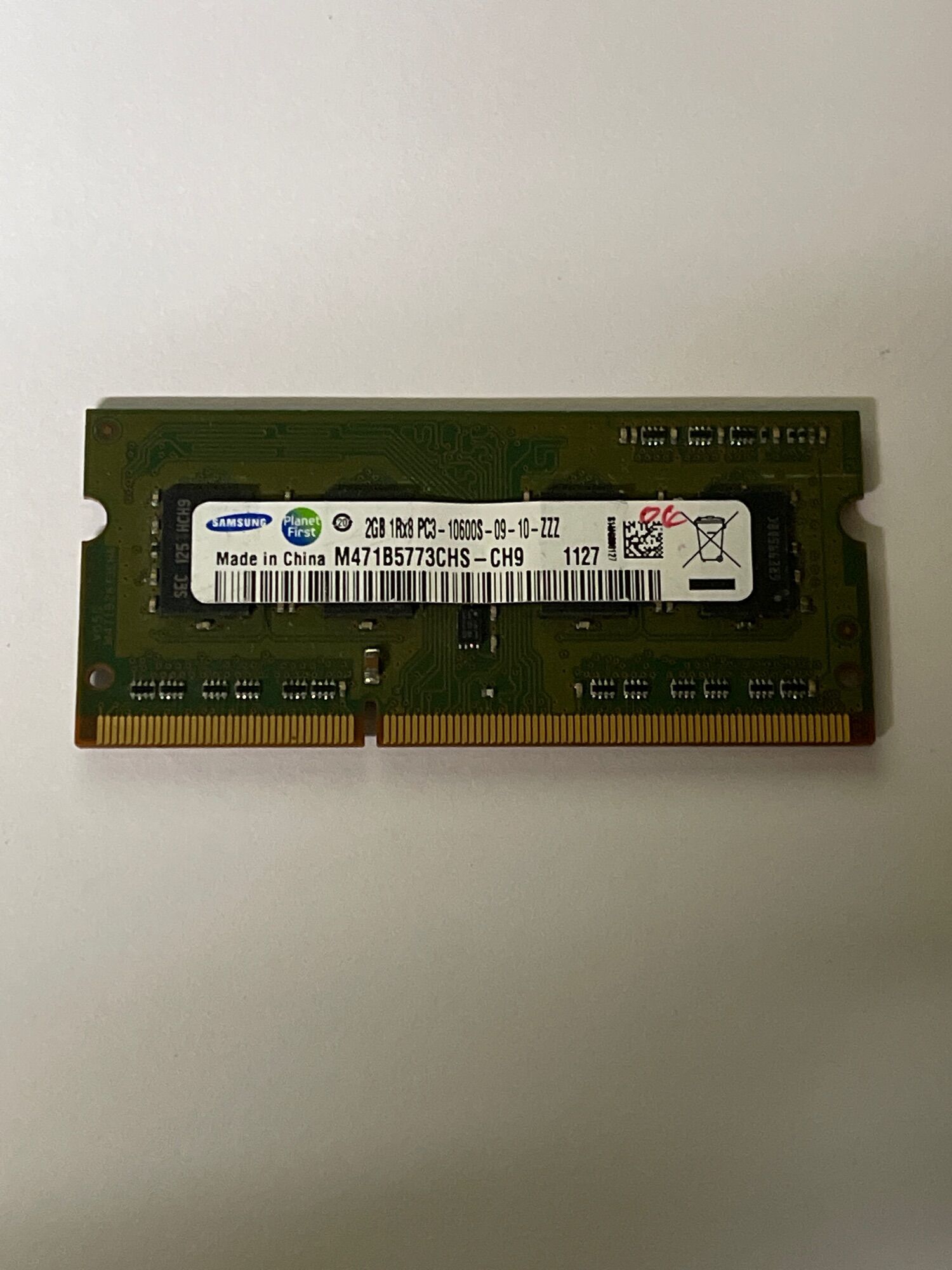 RAM Laptop 2Gb DDR3 cũ tháo máy Bus 10600S