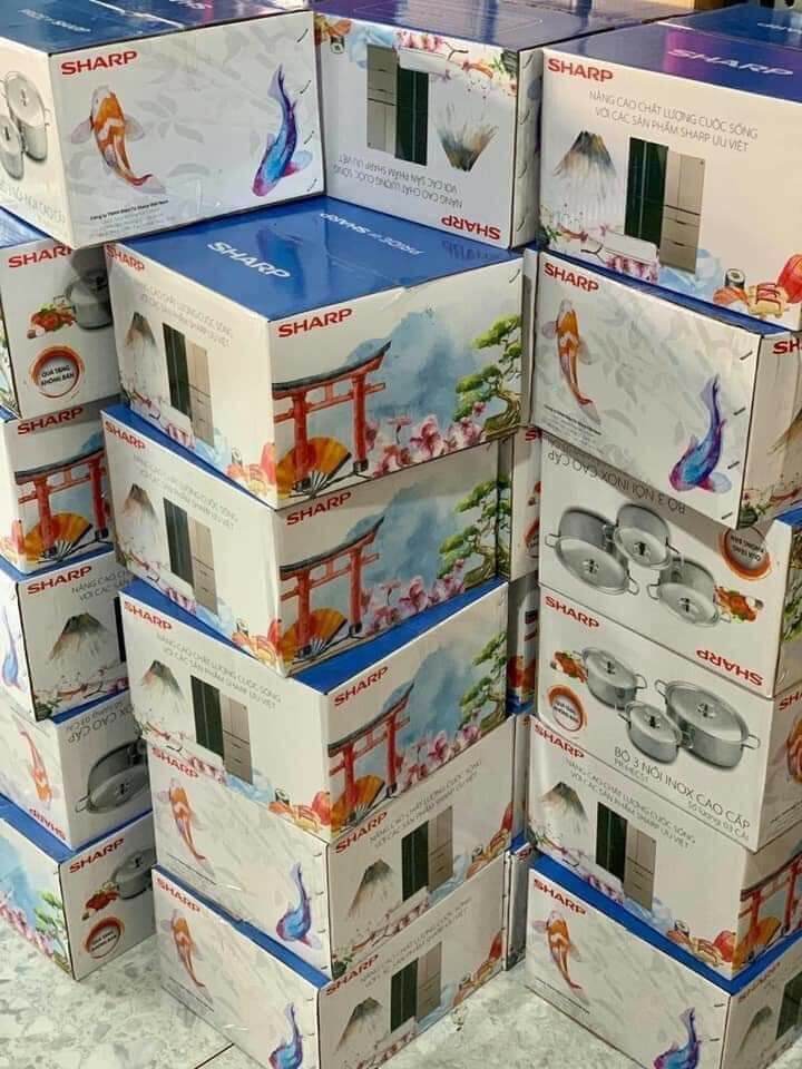 [HCM] BỘ 3 NỒI QUÀ TẶNG SHARP
