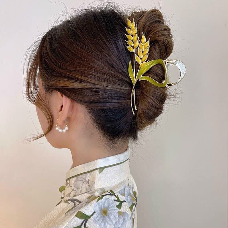 Kẹp tóc càng cua bông lúa siêu xinh