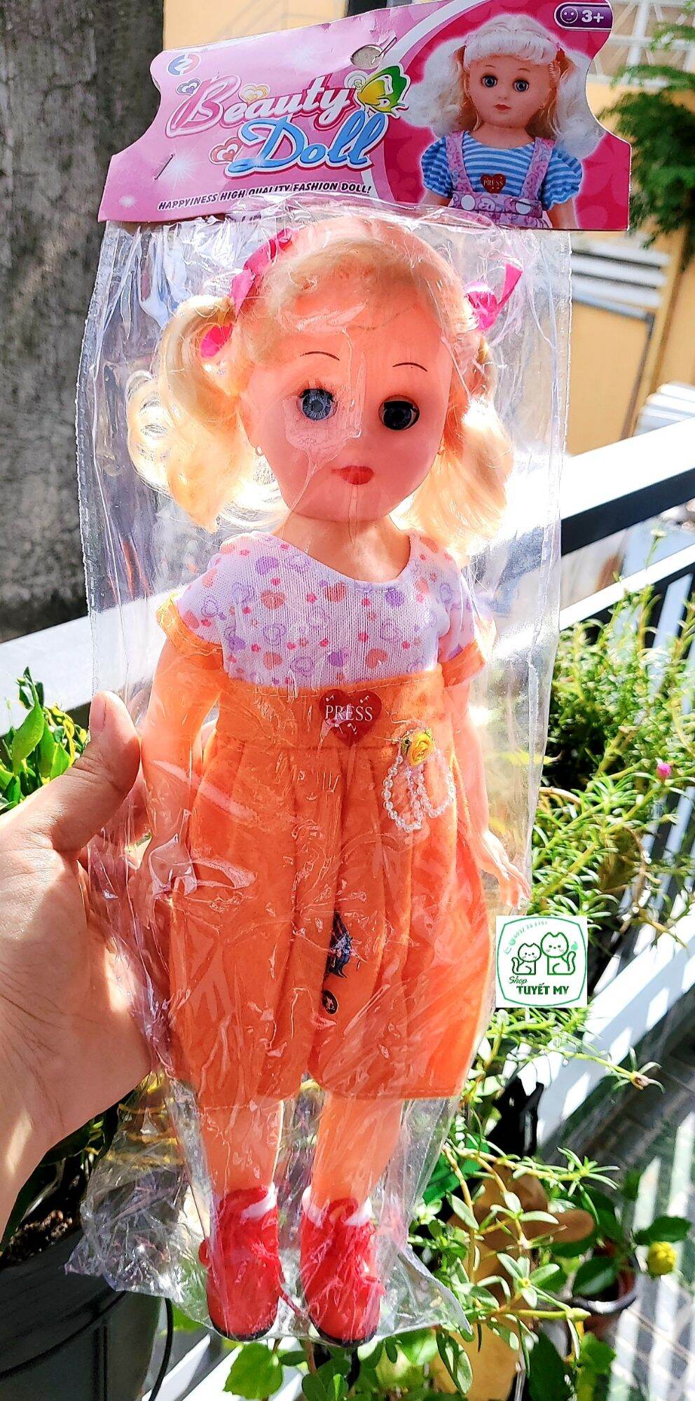 BÚP BÊ NHẠC ĐÈN SIÊU XINH  (40CM)