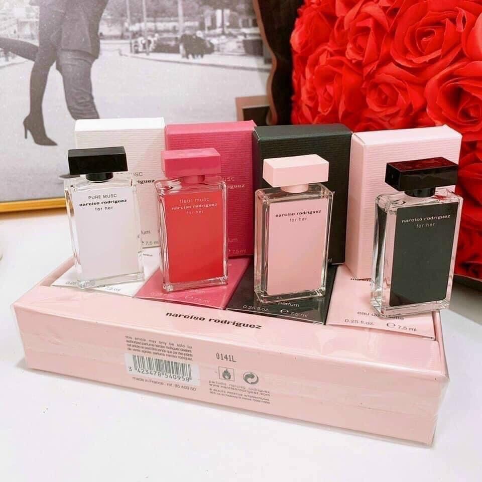 [Bill Pháp] Set nước hoa 4 mini Narciso for her 7,5ml/chai (4 chai x 7,5ml)