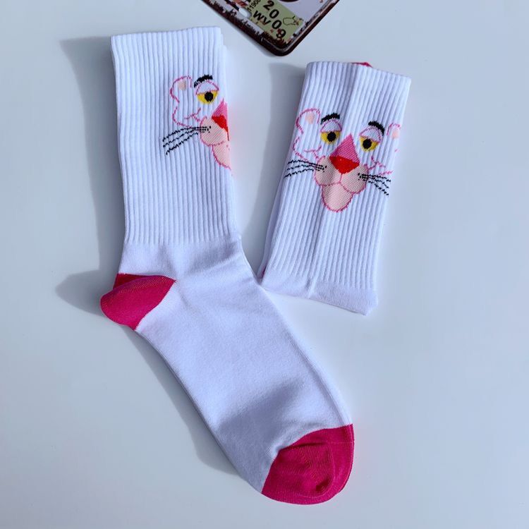 Tất (vớ) chú báo hồng happy cao bắp