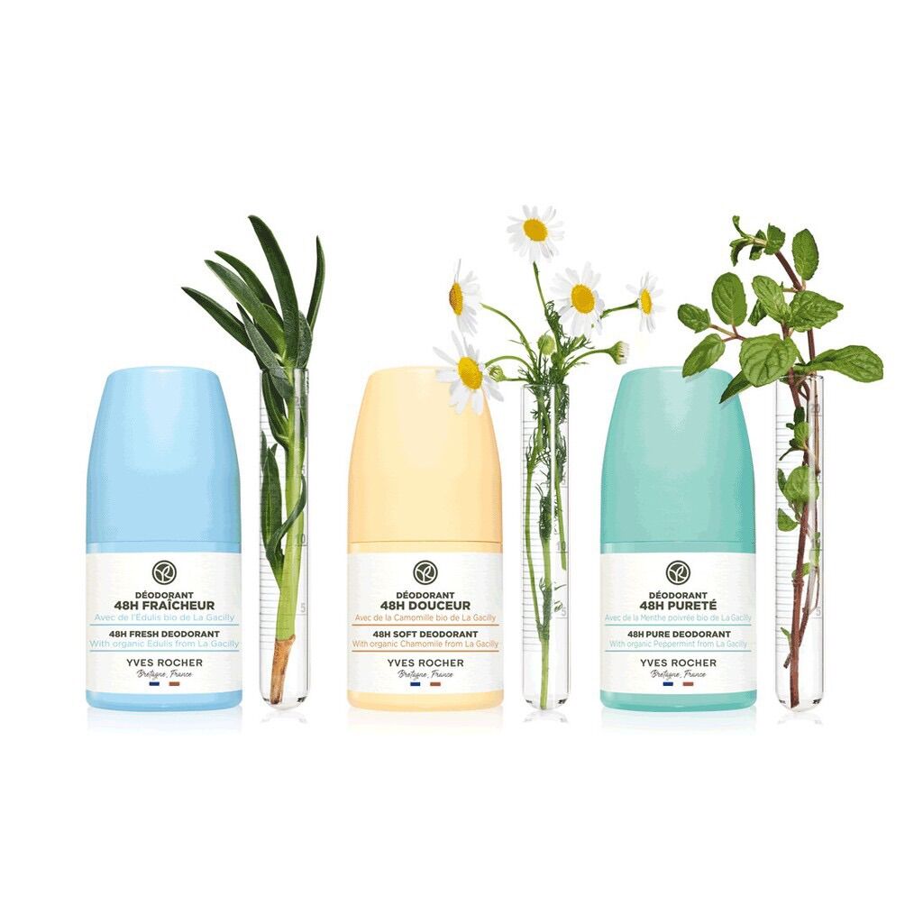 Lăn khử mùi 48H Yves Rocher mới (hương tươi mát)