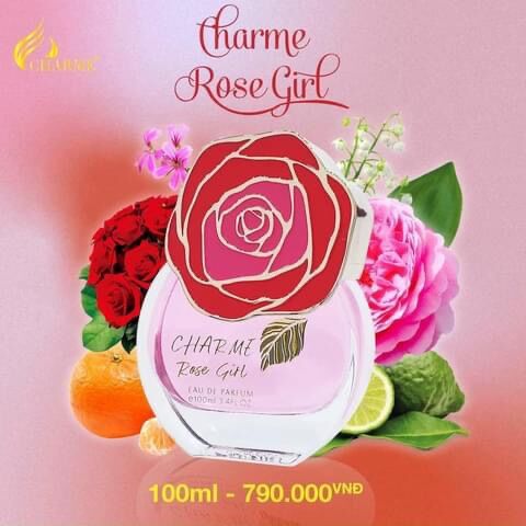 Nước hoa Cha r me rose girl 100ml nguyên mã