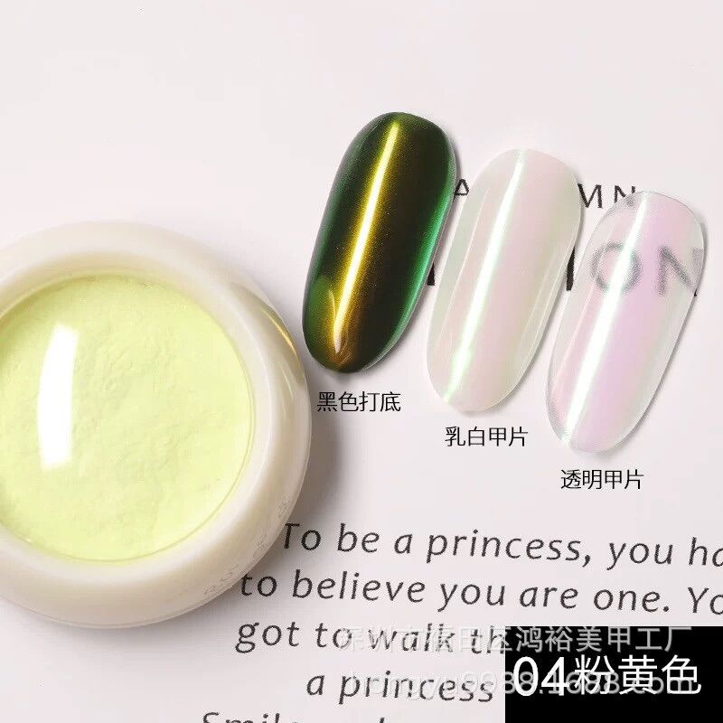 Set tráng gương ngọc trai trang trí móng