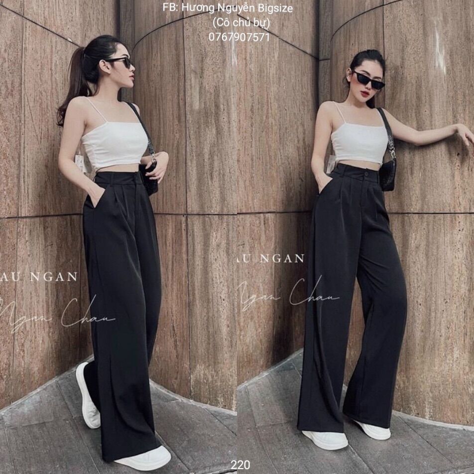 55-90kg bigsize set áo 2 dây và quần ống suông