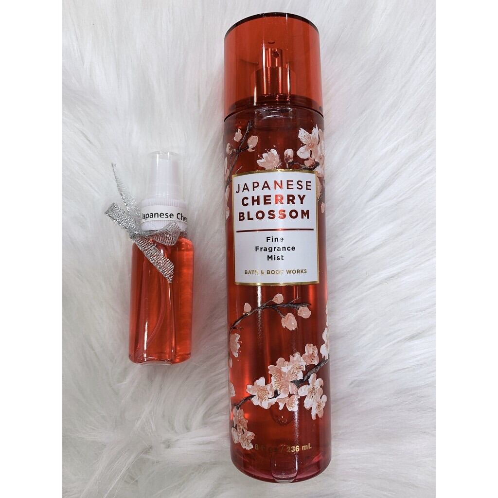 [ CHIẾT 10-30-50ML ] Xịt thơm body mist JP CHERRY BLOOMS, body mist Bath & Body Works, mùi anh đào ngọt ngào, nhẹ nhàng