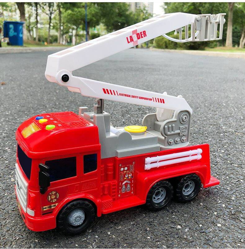 Xe cứu hoả phun nước tỉ lệ 1:20 âm thanh đèn
