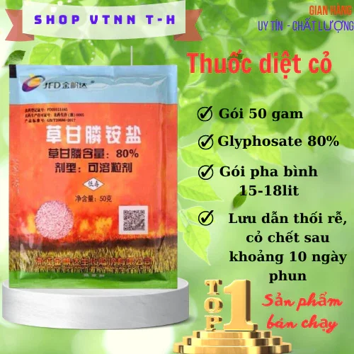Thuốc diệt cỏ,thuốc diệt cỏ tận gốc loại mạnh biogly88.8sp diệt sạch cỏ tận gốc