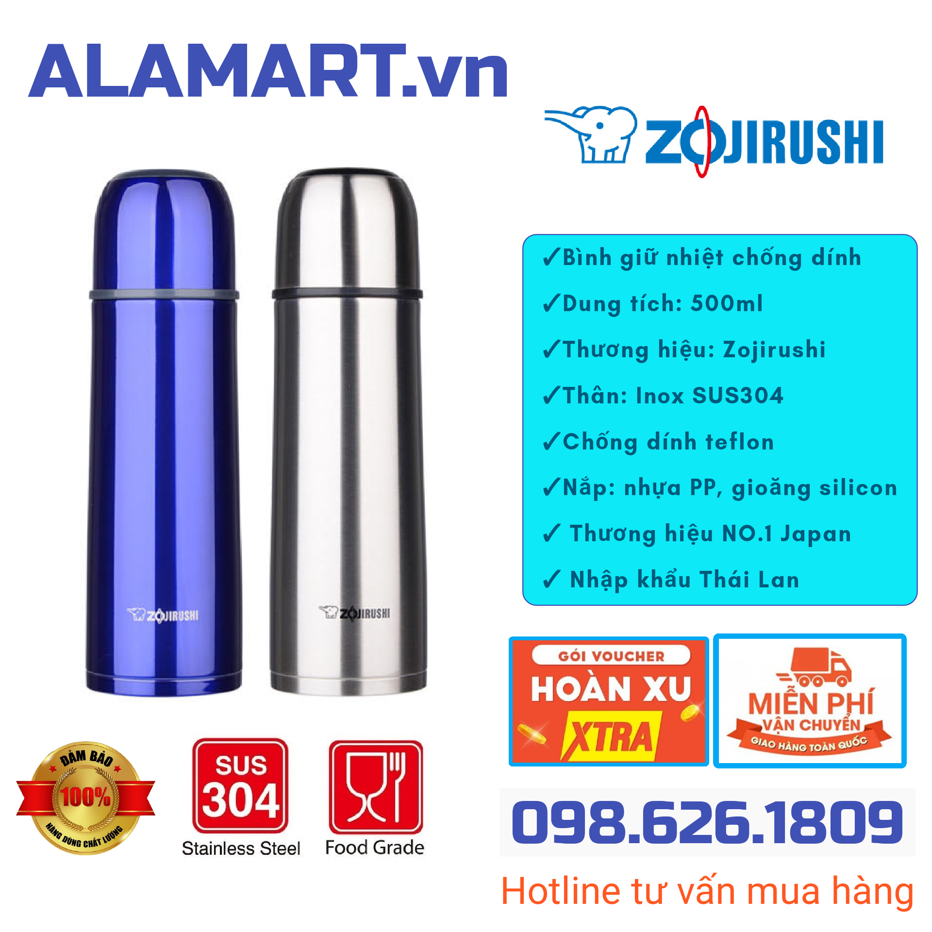 Bình giữ nhiệt zojirushi sv-gr50
