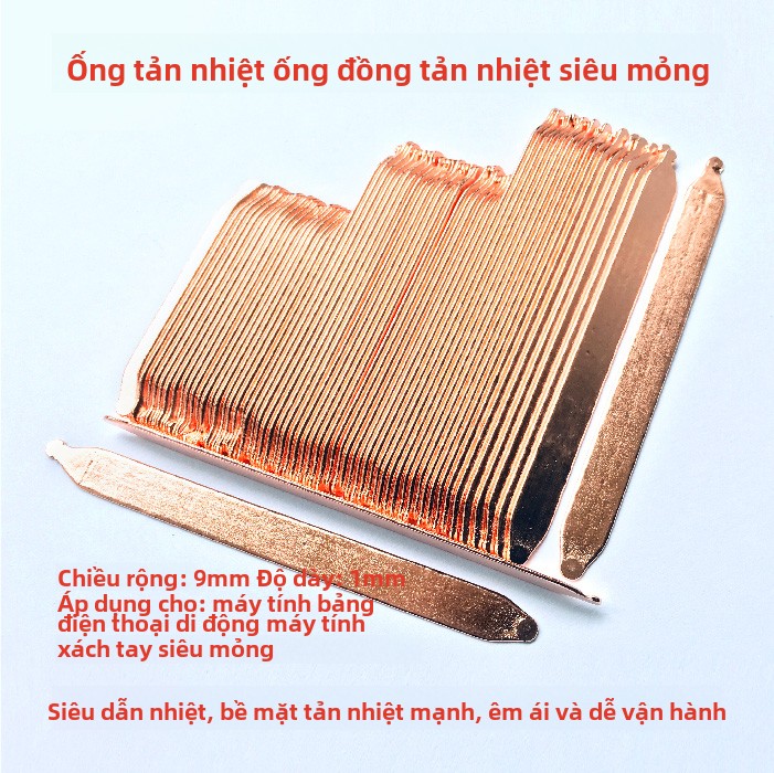 Mobile Phone Heat Pipe Ultra-Thin Thermal Conductive Copper Tube Tablet Computer Heat Pipe Notebook Thermal Dissipation Copper Tube DIY Cooling Tube Giá 49,000 Đồng*Miễn phí vận chuyển