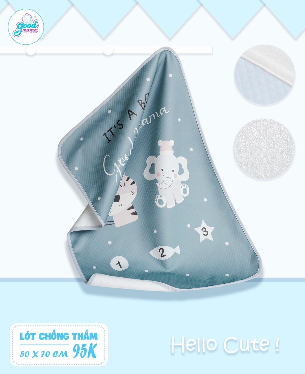 Tấm lót chống thấm Goodmama Size 50x70